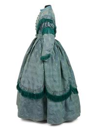 Silk Taffeta Dress with Fringe, 1867