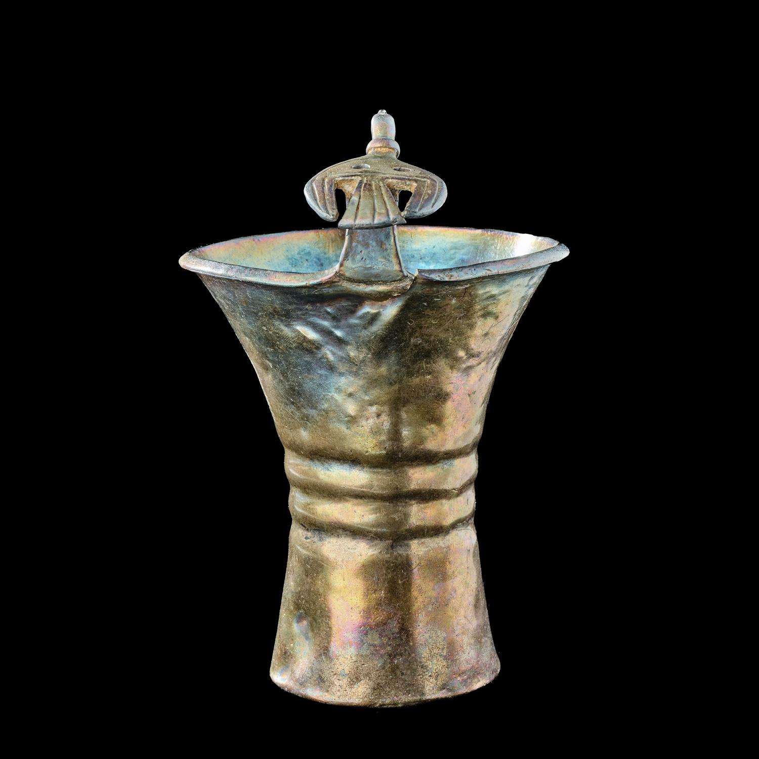 A Chimu or Inca Silver Vessel