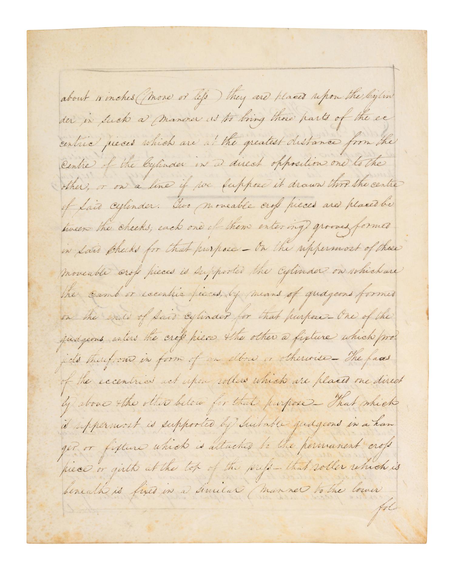 JACKSON, Andrew (1767-1845). Partly printed document signed ("Andrew Jackson"), as President, countersigned by Martin VAN BUREN (1782-1862) as Secretary of State, and J. MacPherson Berrien as Attorney General. 1 October 1830.