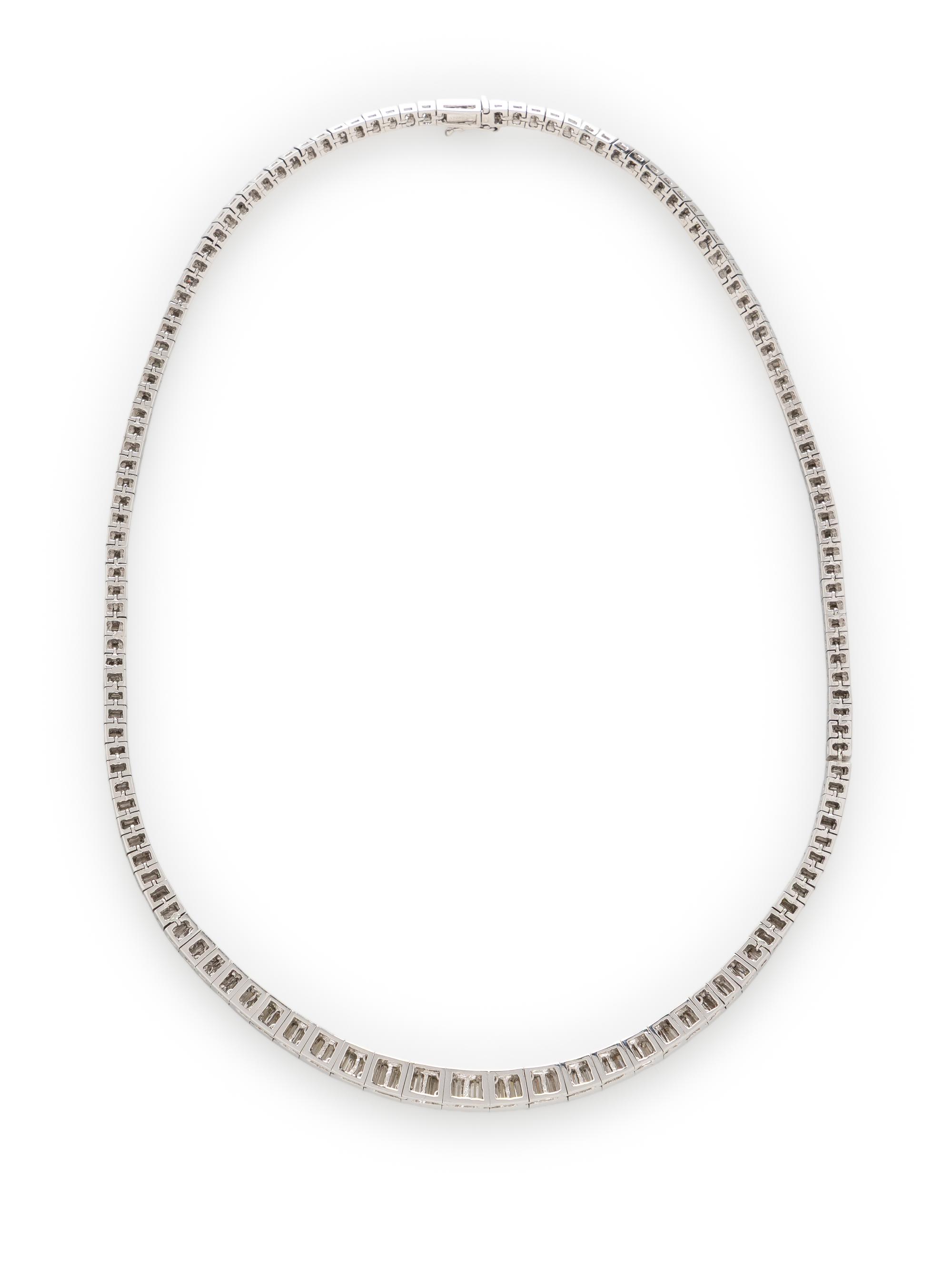 PLATINUM AND DIAMOND NECKLACE