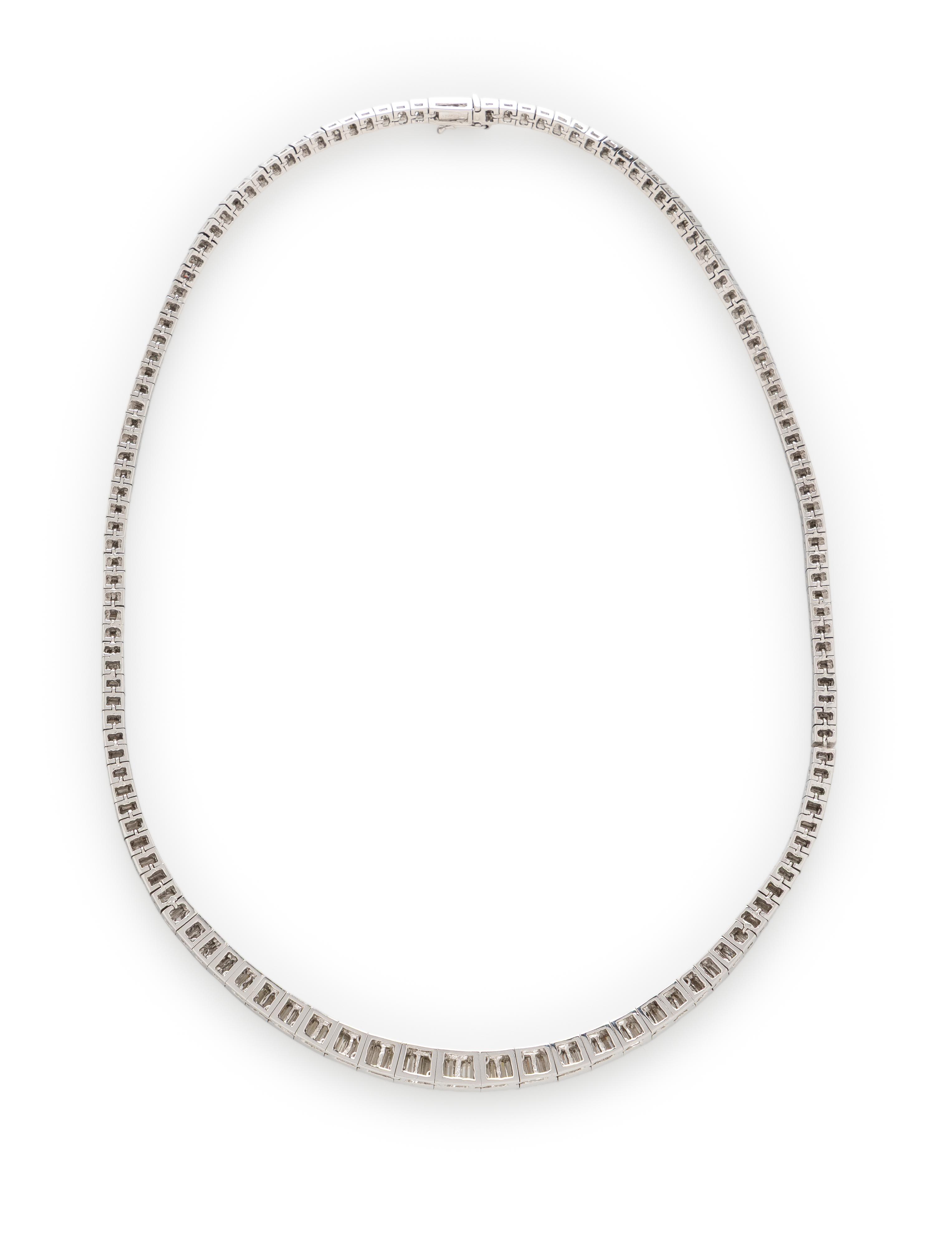 PLATINUM AND DIAMOND NECKLACE