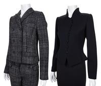 Seven Designer Separates Including: A Three Piece Patou Ensemble, One Ungaro Blouse and Jacket, and One Dolce & Gabbana Pant Suit, 1980-2000s