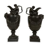 A Pair of Wedgwood Basalt Ewers — 19TH/20TH CENTURY