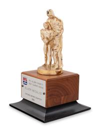 A 1982 NFL Alumni Charity Golf Classic Silver Medalist Trophy Award Presented to Mike Ditka Formerly Displayed at Mike Ditka's Restaurant