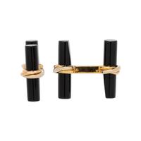 CARTIER, ONYX CUFFLINKS