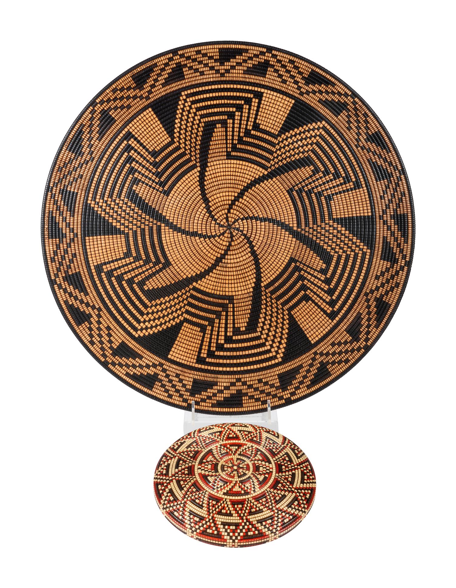 Wood Baskets Scupltures