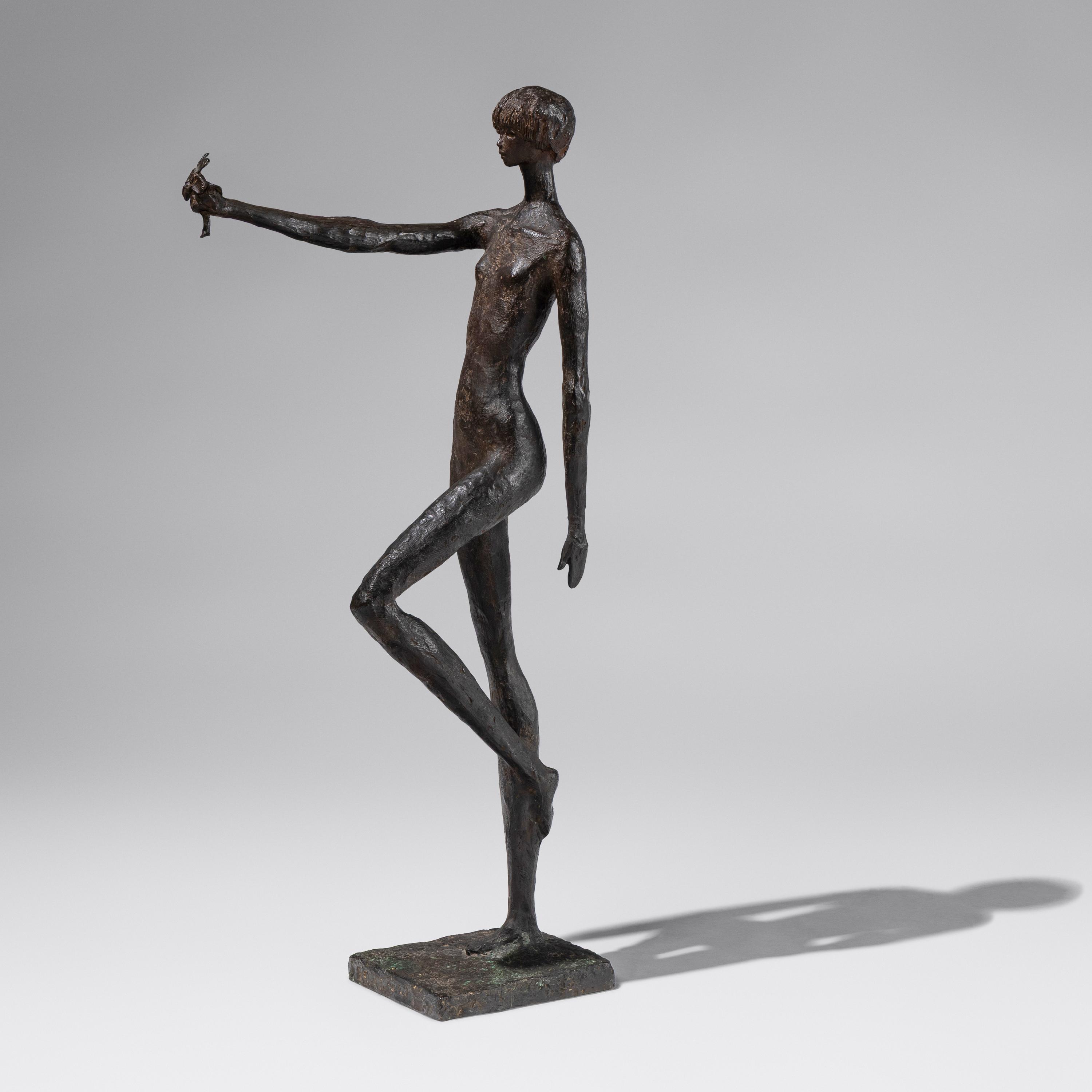 Girl Proffering a Flower