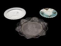 Two William Jennings Bryan Glass Campaign Dishes