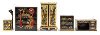 Five Furniture Articles Height of tallest 8 3/8 inches. — Various Makers