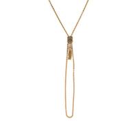 VICTORIAN, YELLOW GOLD SLIDE NECKLACE