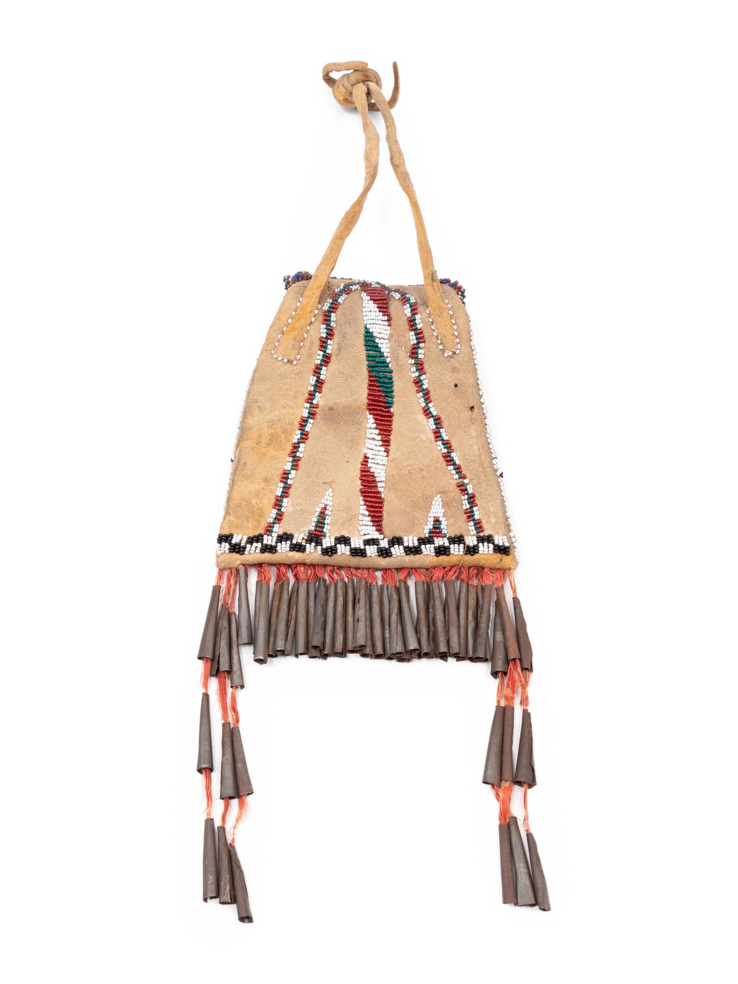 Apache Beaded Hide Strike-a-Light Bag