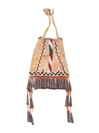 Apache Beaded Hide Strike-a-Light Bag