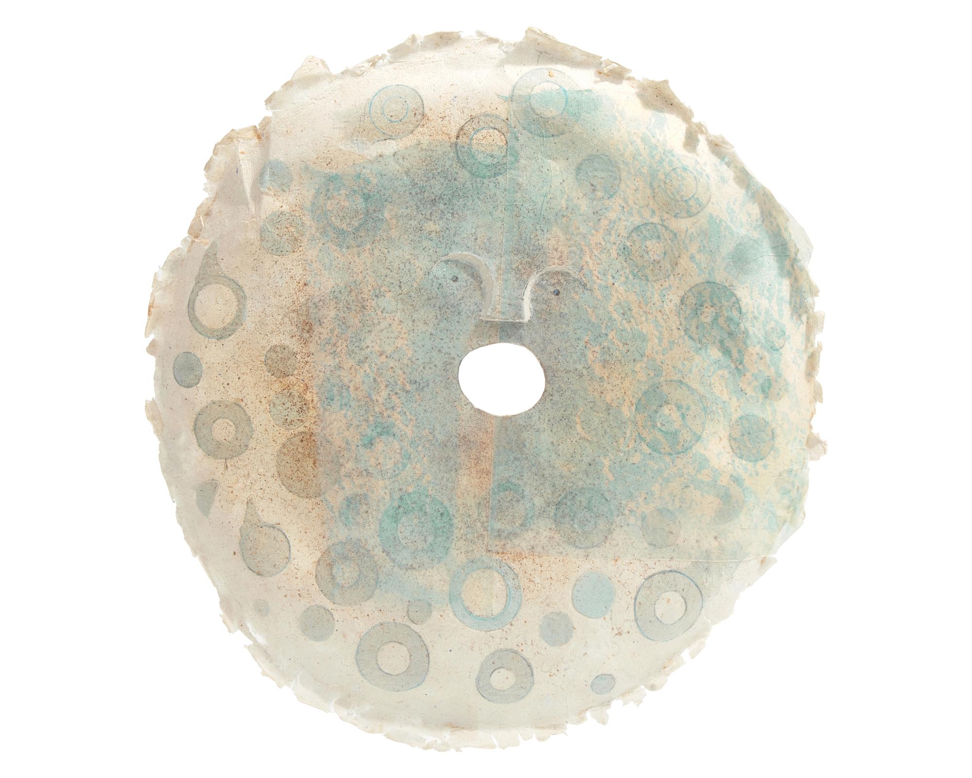 Blue Rings Moonscape Mask