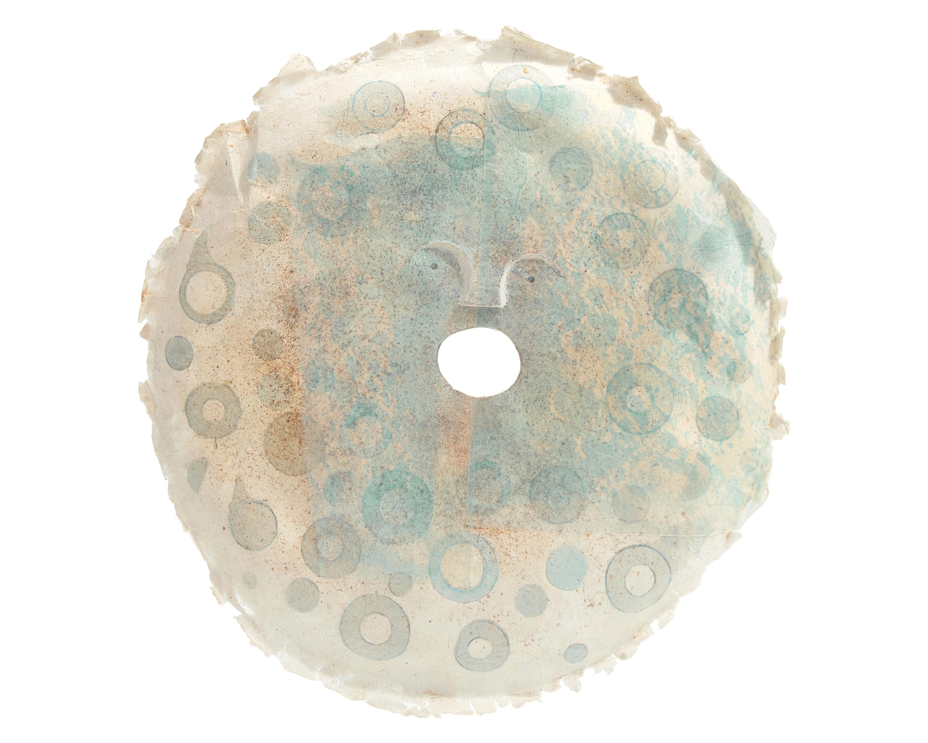 Blue Rings Moonscape Mask