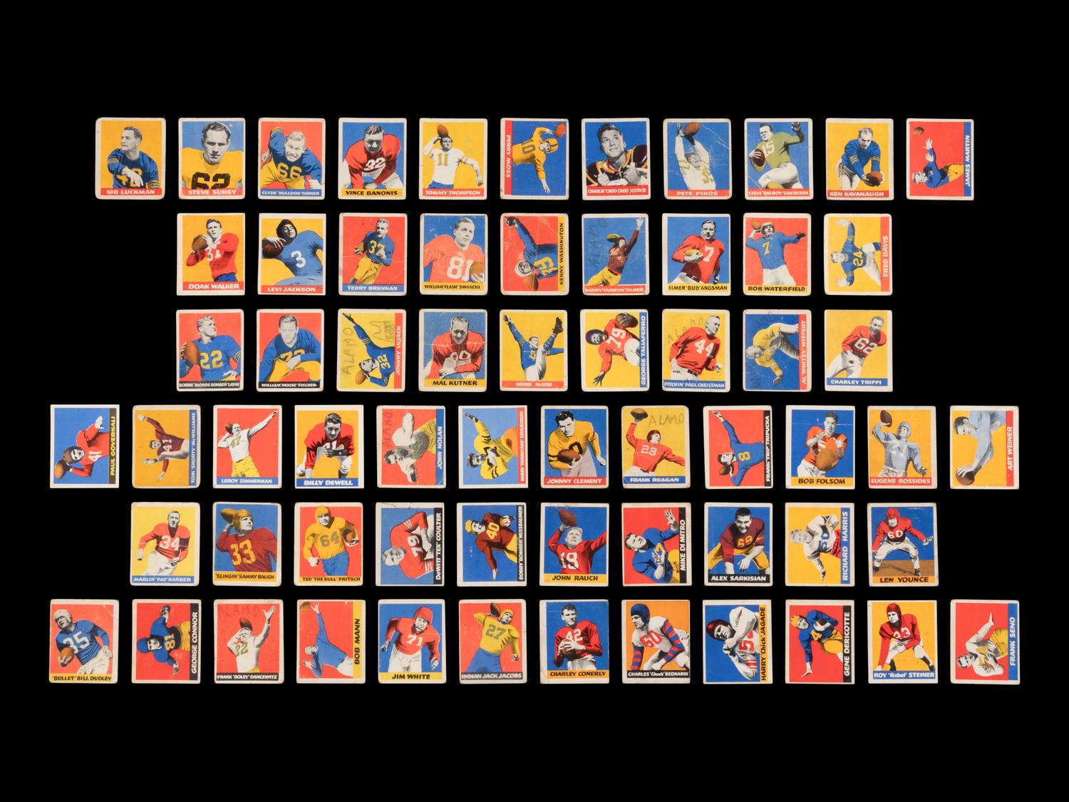 A Near Set of 1948 Leaf Football Cards (97/98)