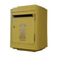 An Iron Mail Box 13.5" W x 9" D x 17.5" H, — France, Circa 1920