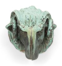A Pair of Tole Ram's Heads