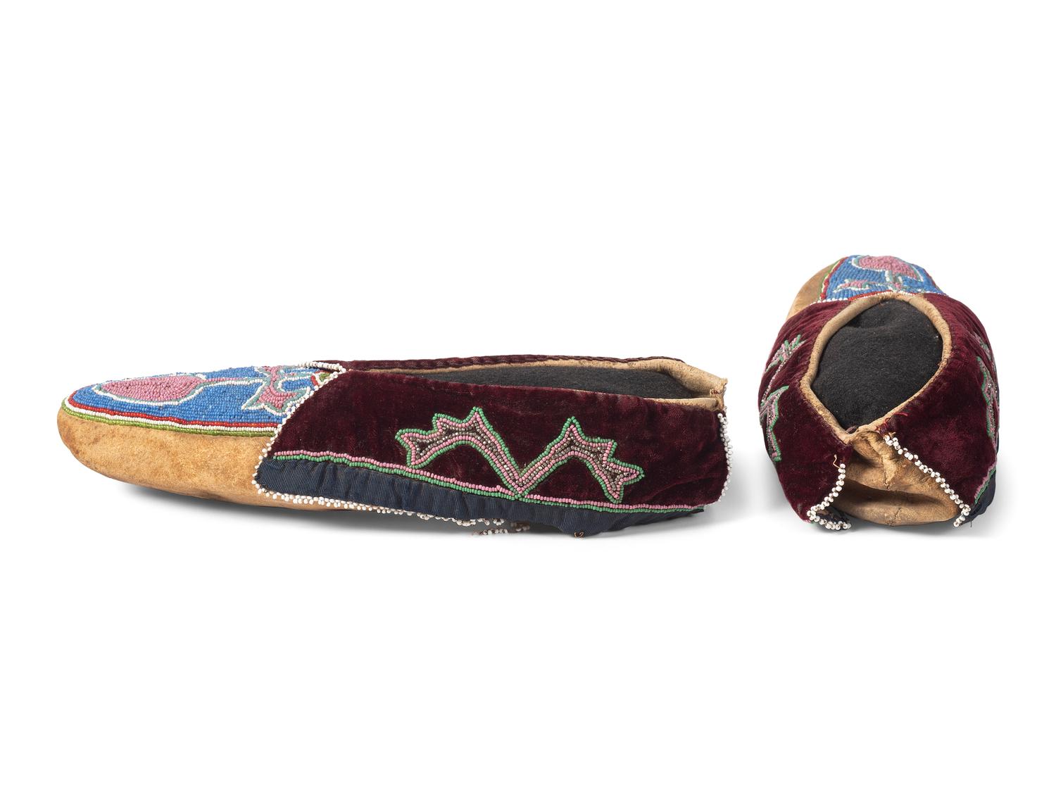 Prairie Beaded Hide Moccasins
