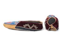 Prairie Beaded Hide Moccasins