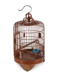 A Large Bamboo Bird Cage