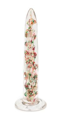 A Glass Obelisk Paperweight Height 9 3/4 inches
