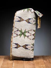 Sioux Beaded Hide Cradle