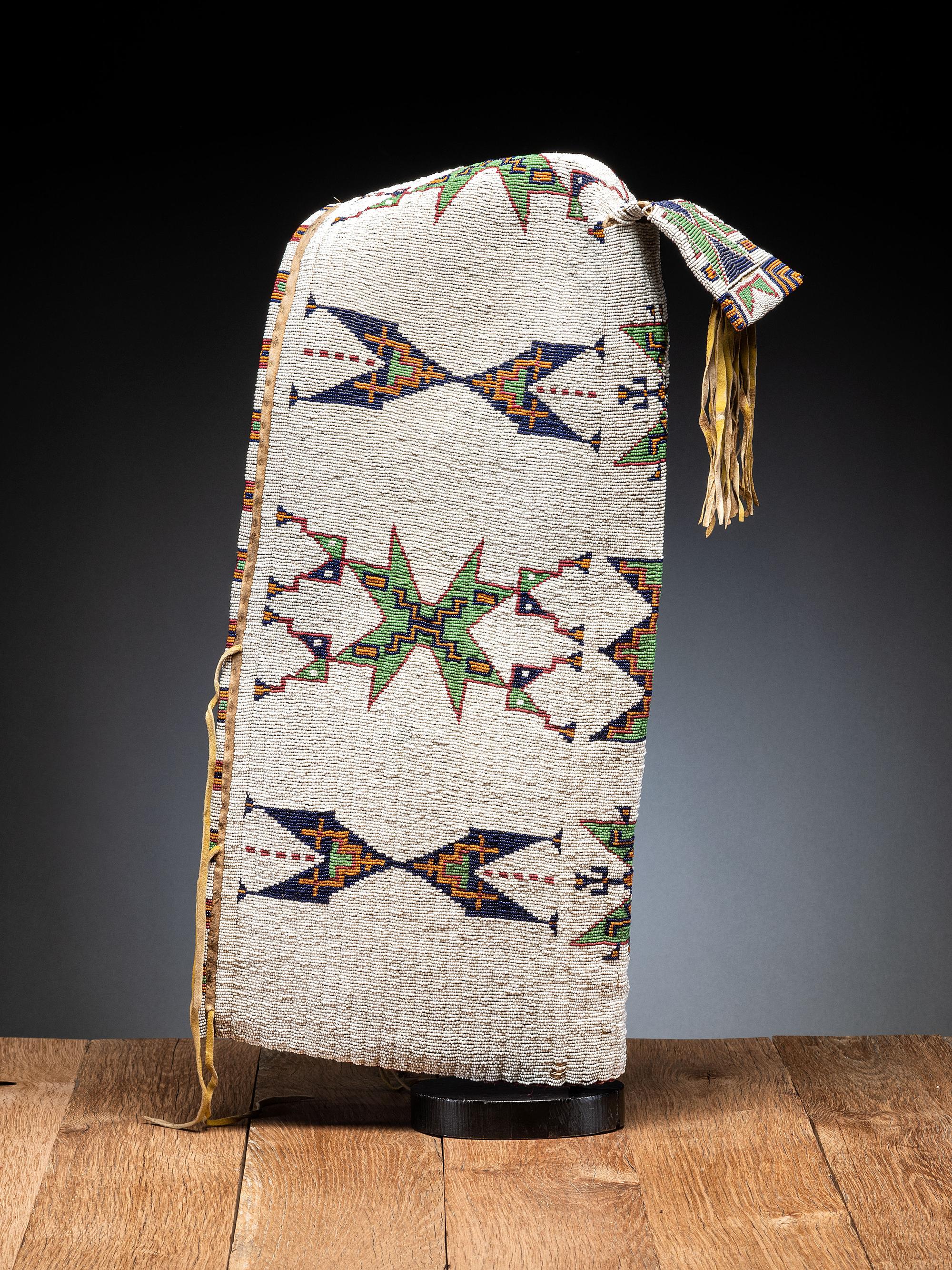 Sioux Beaded Hide Cradle
