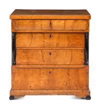 A Biedermeier Maple Chest of Drawers