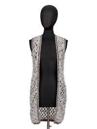 Chanel, Textured Open-Knit Sleeveless Duster