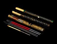 Three Chinese Knife and Chopsticks Sets