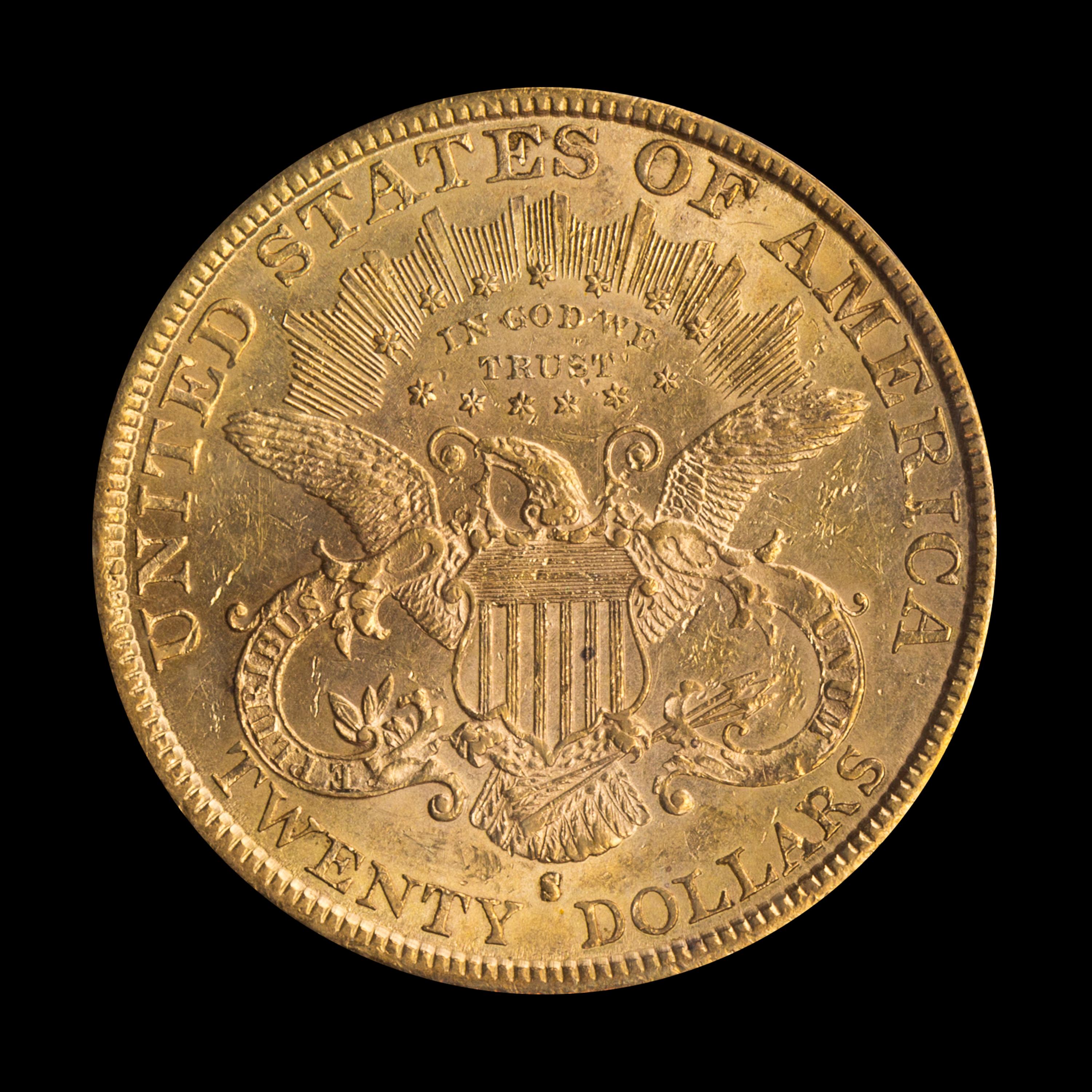 A United States 1884-S Liberty Head $20 Gold Coin