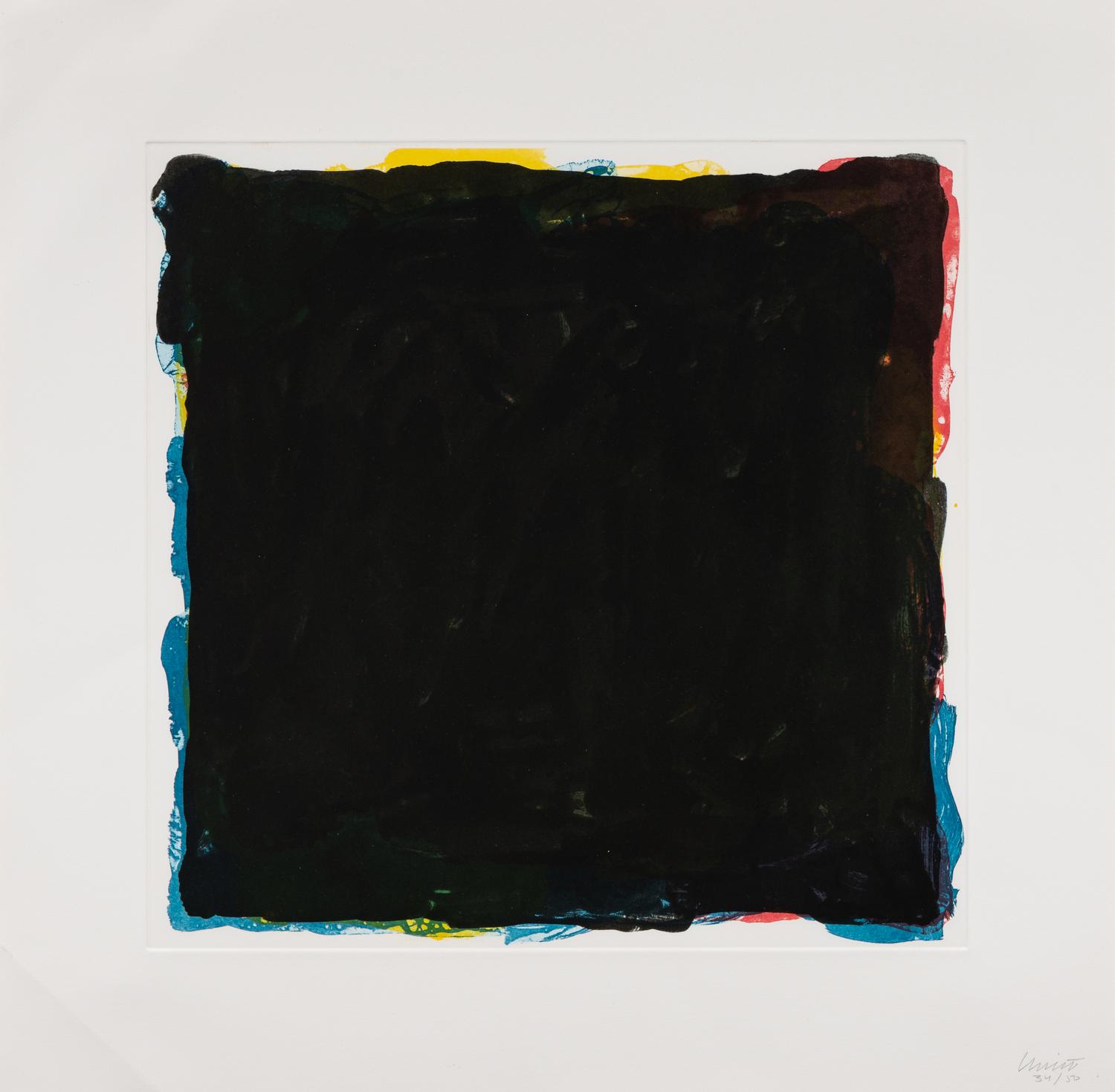 Red, Yellow, Blue and Black Irregular Brick Superimposed