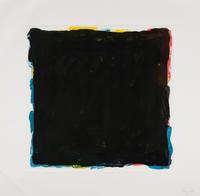 Red, Yellow, Blue and Black Irregular Brick Superimposed
