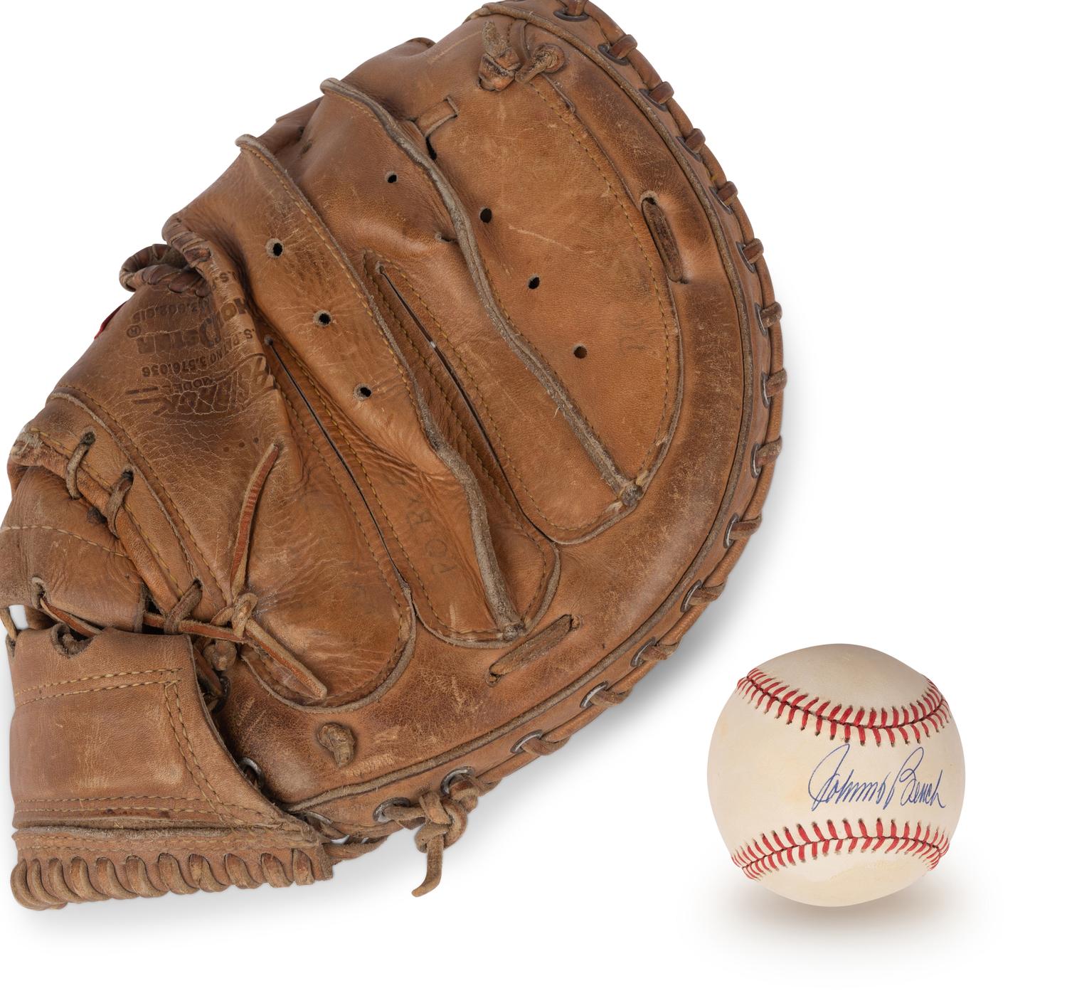 A Group of Johnny Bench Signed Autographed Items (Beckett Authentication Services BAS Certified),