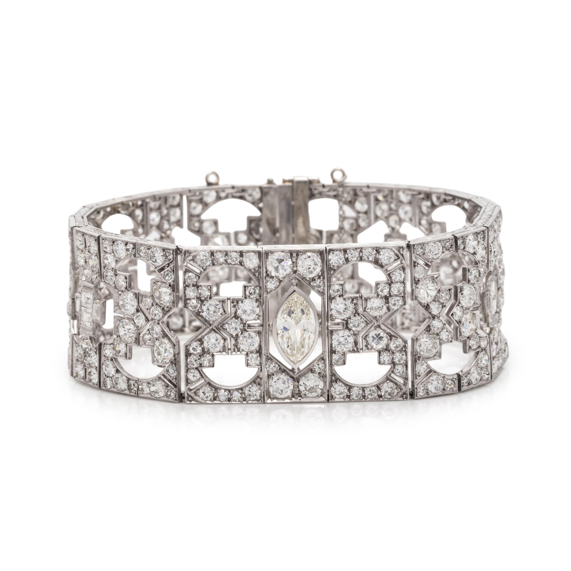 ART DECO, DIAMOND BRACELET