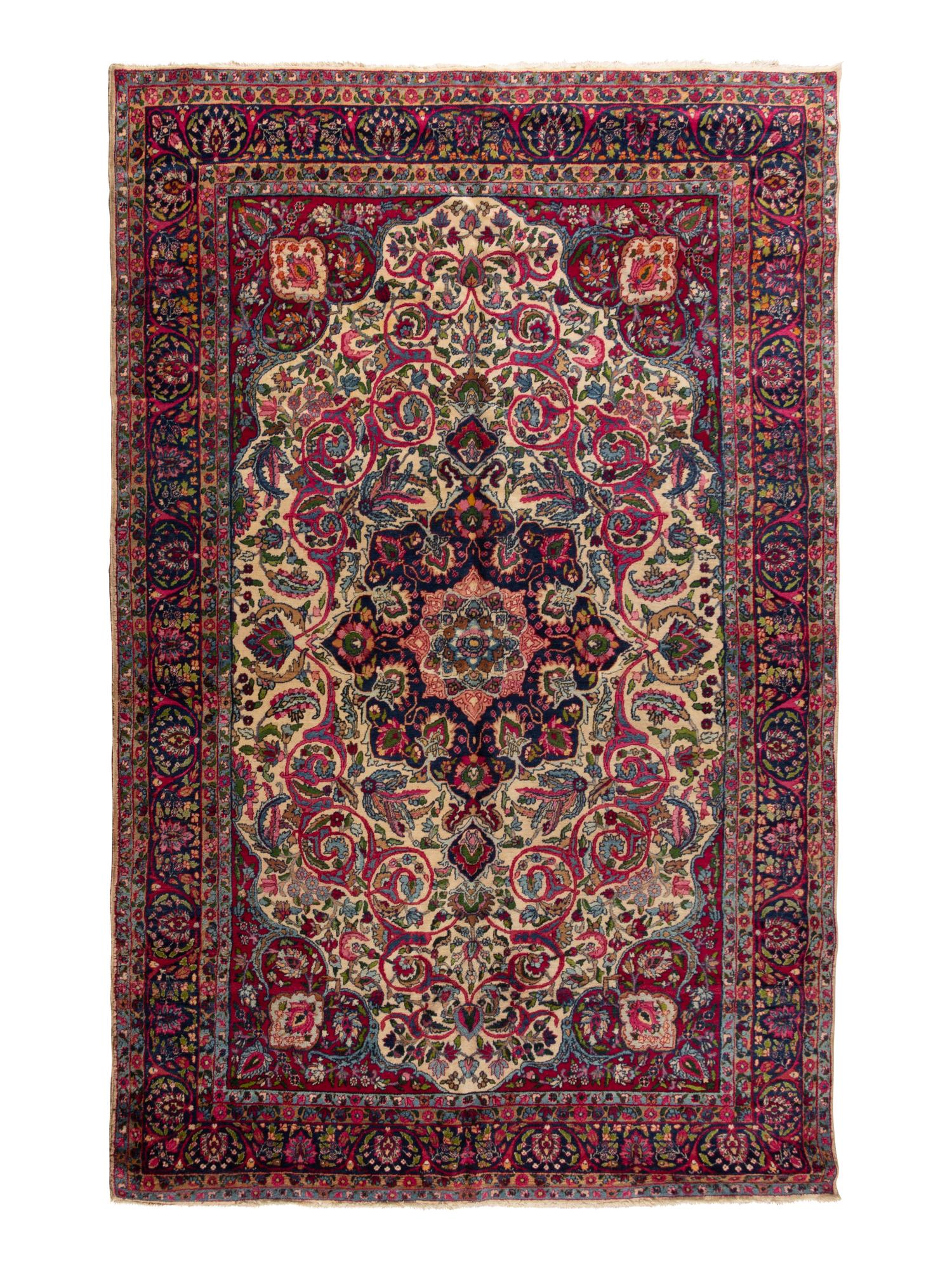 A Kirman Wool Rug