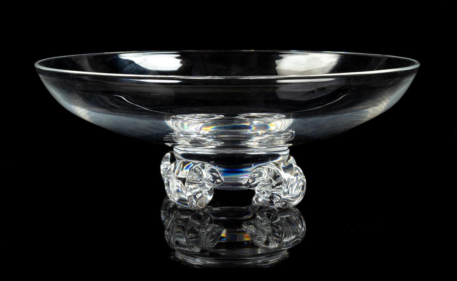 A Steuben Glass Footed Bowl