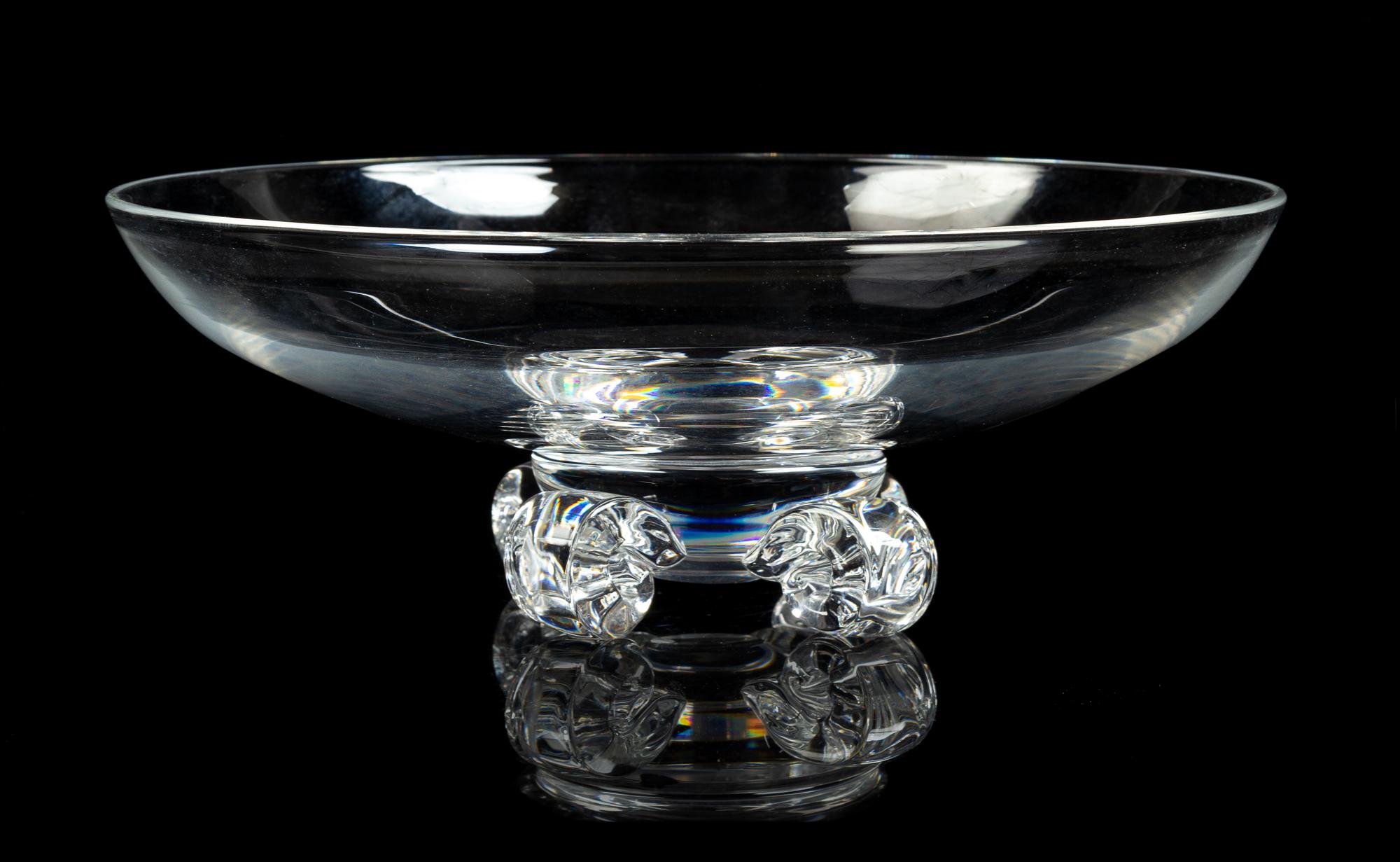 A Steuben Glass Footed Bowl