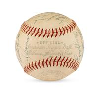 A 1955 Detroit Tigers Team Signed Autograph Baseball (Beckett Authentication Services)