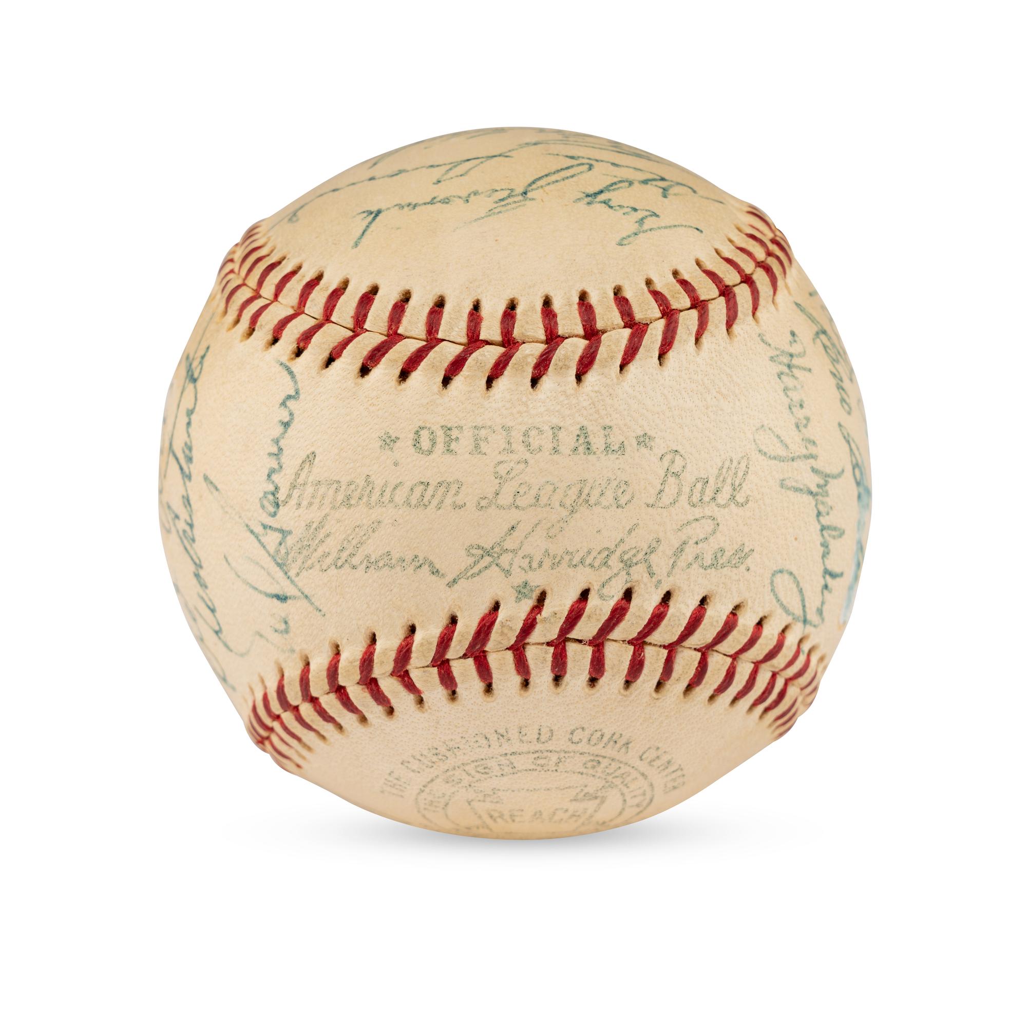 A 1955 Detroit Tigers Team Signed Autograph Baseball (Beckett Authentication Services)
