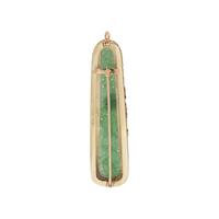 JADE AND SEED PEARL PENDANT/BROOCH