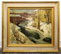 Artist Unknown, (American, 20th century), Winter Landscape