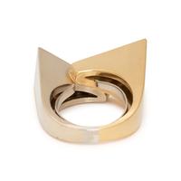 BICOLOR GOLD AND DIAMOND RING