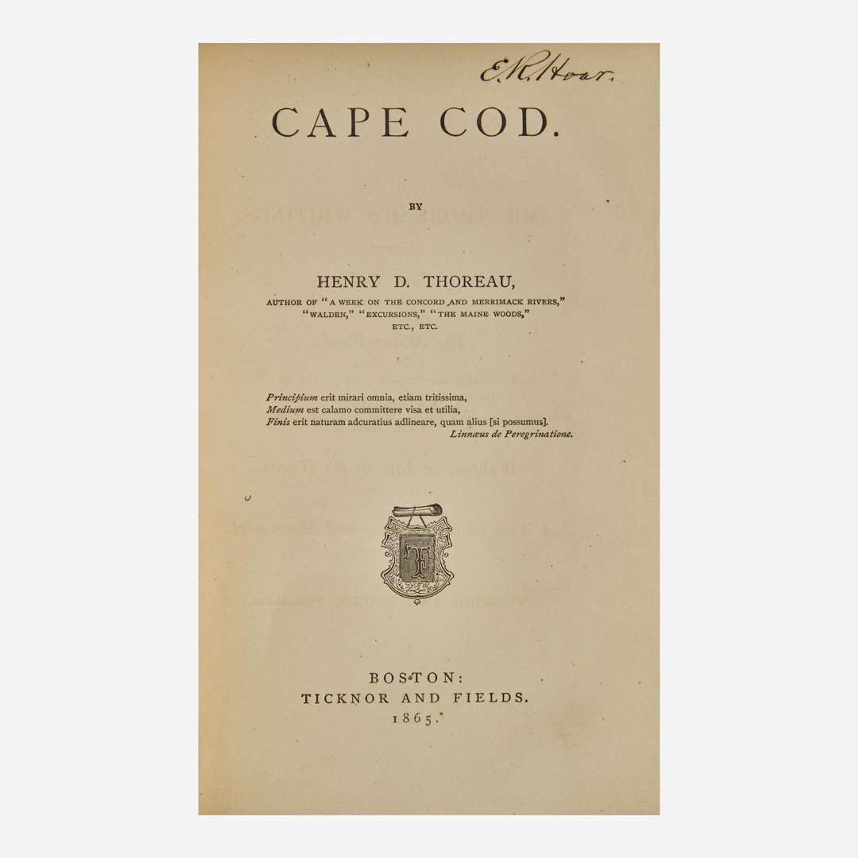[Literature] Thoreau, Henry D. Cape Cod