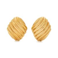 YELLOW GOLD EARCLIPS