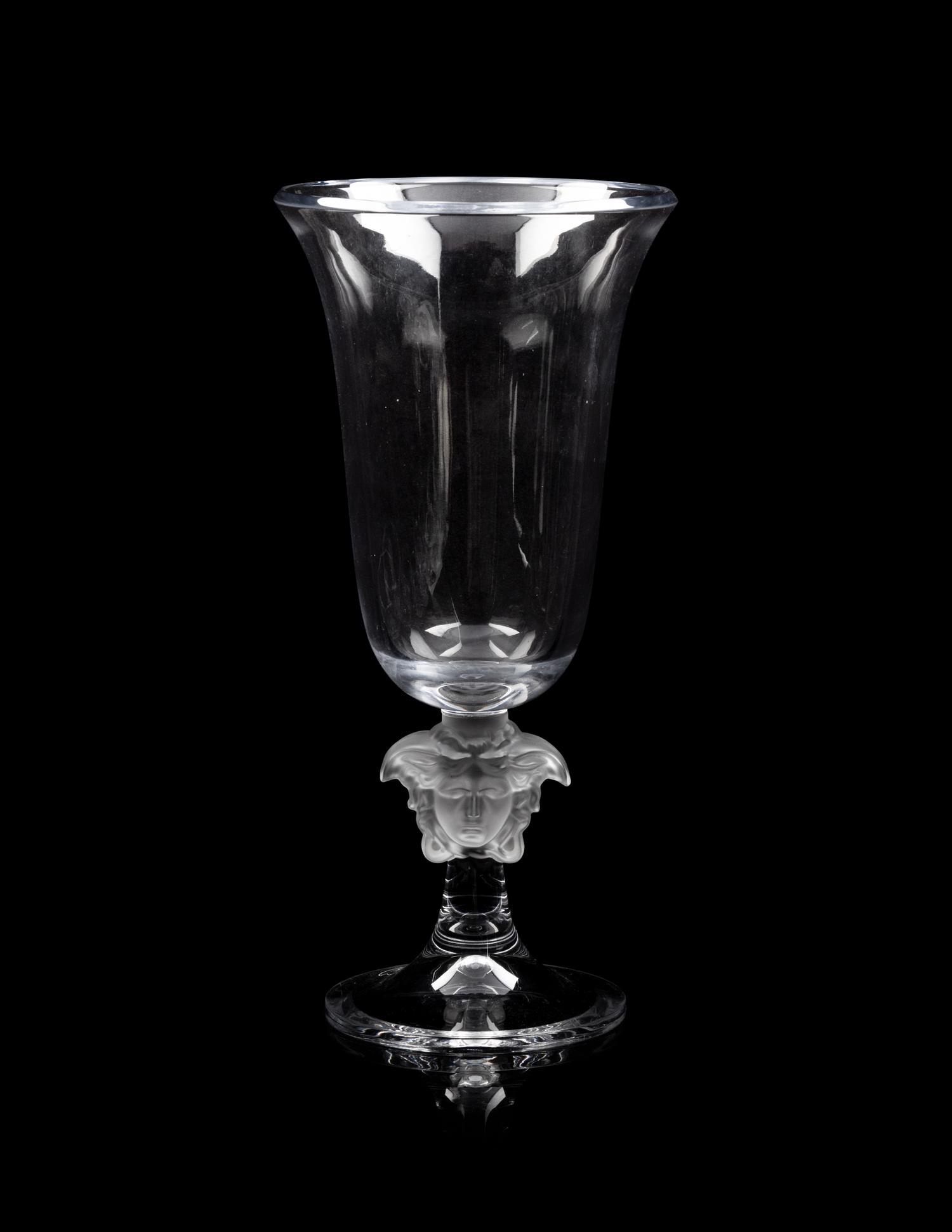 A Group of Versace Medusa Lumiere Glass Articles