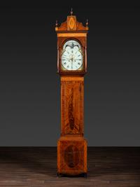 A Federal Inlaid Mahogany Tall Case Clock
