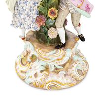 A Pair of Meissen Porcelain Centerpiece Baskets