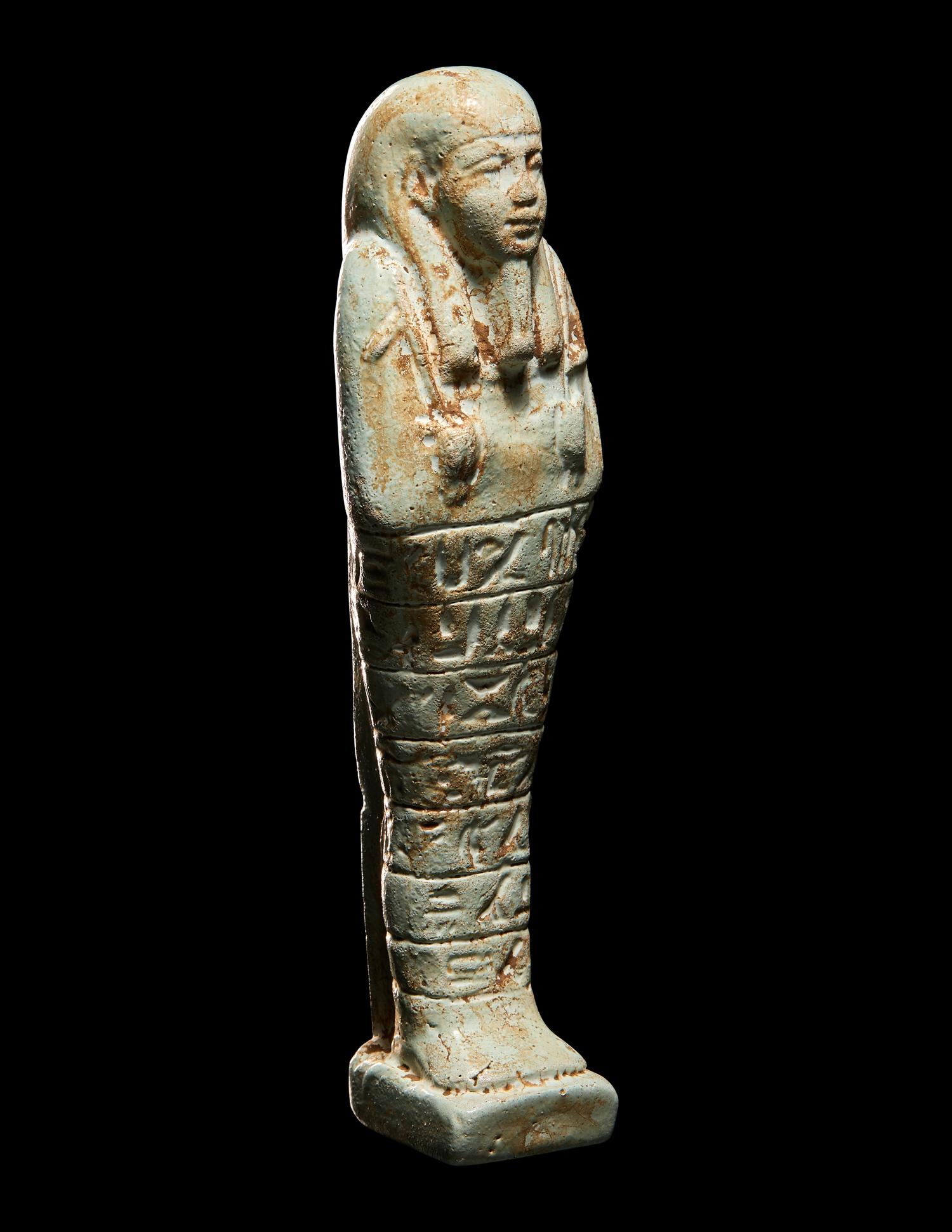 Three Egyptian Faience Ushabtis