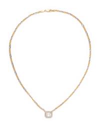 BICOLOR GOLD AND DIAMOND NECKLACE
